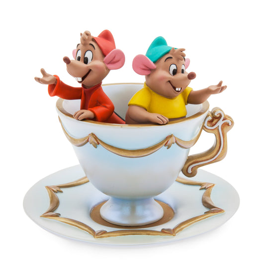 Figura Taza Ratones Gus y Jack La Cenicienta Disneyland Paris