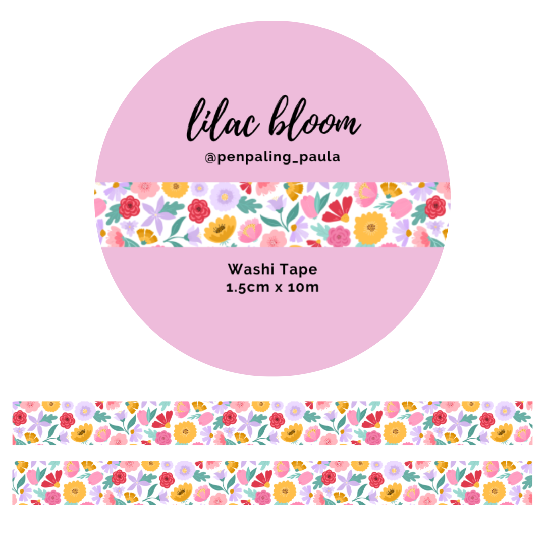 Washi tape Lilac Bloom