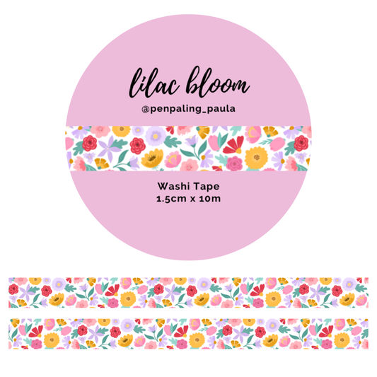 Washi tape Lilac Bloom