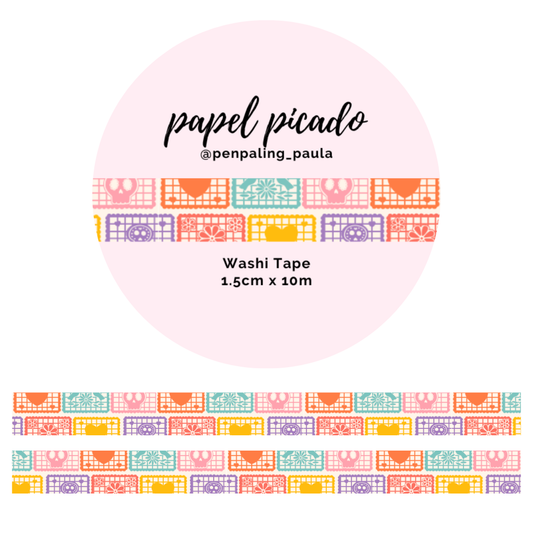 Washi Tape Papel Picado Halloween