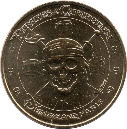 Moneda Piratas del Caribe Disneyland Paris