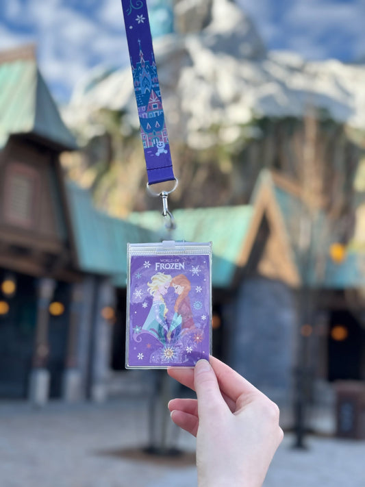 Lanyard Anna Elsa World of Frozen Disneyland Paris