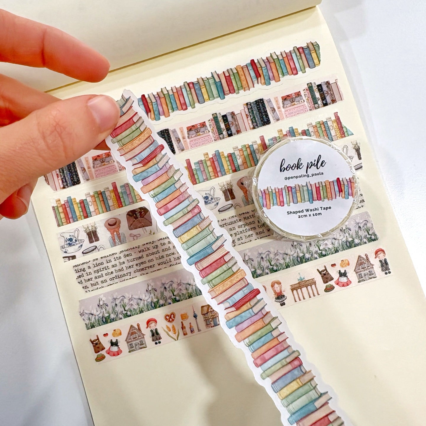 Washi tape Libros bookworm