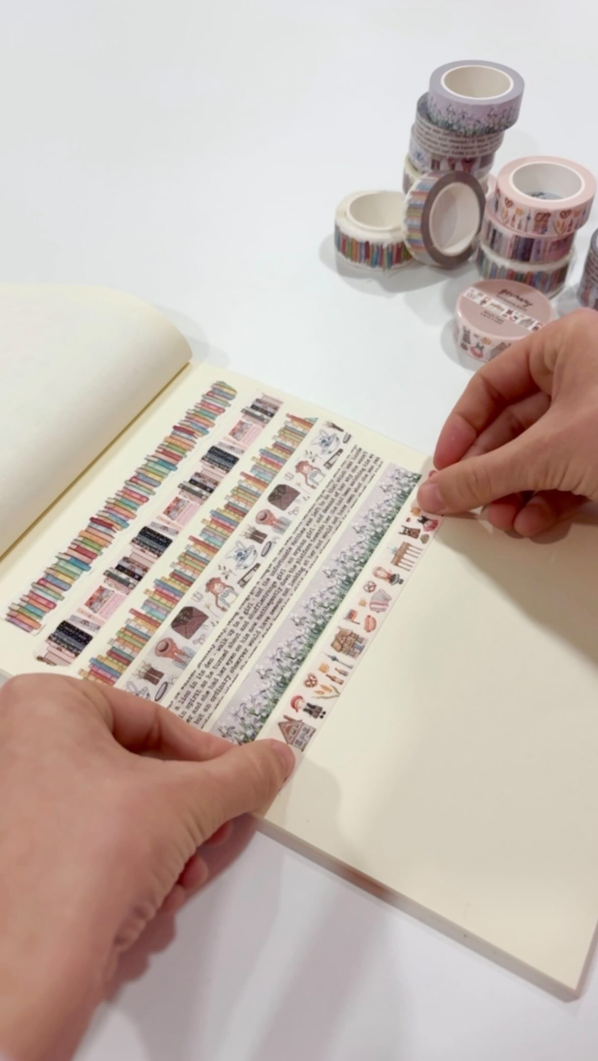 Washi tape Libros bookworm