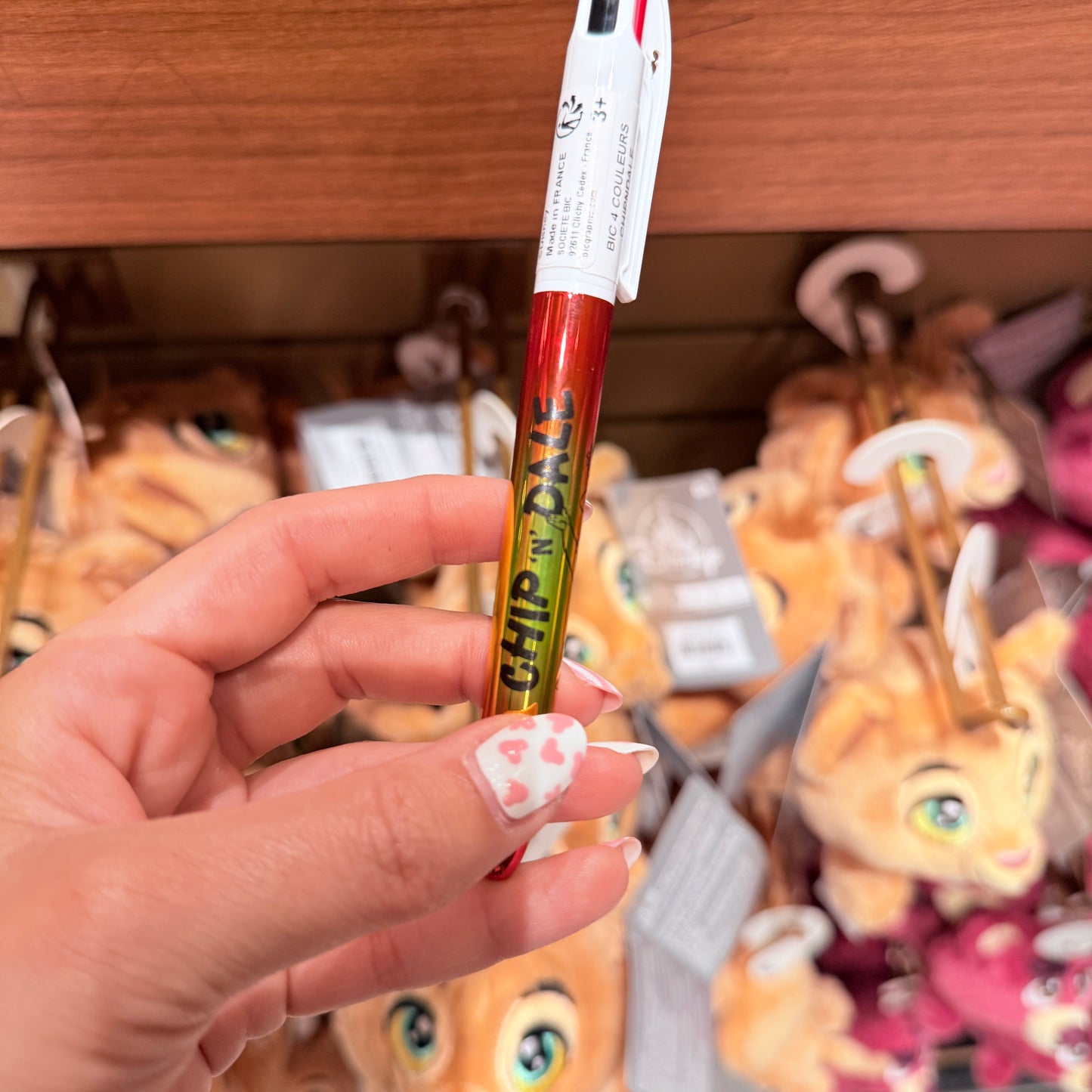 Boli Bic 4 colores Chip y Chop Ardillas Disneyland Paris