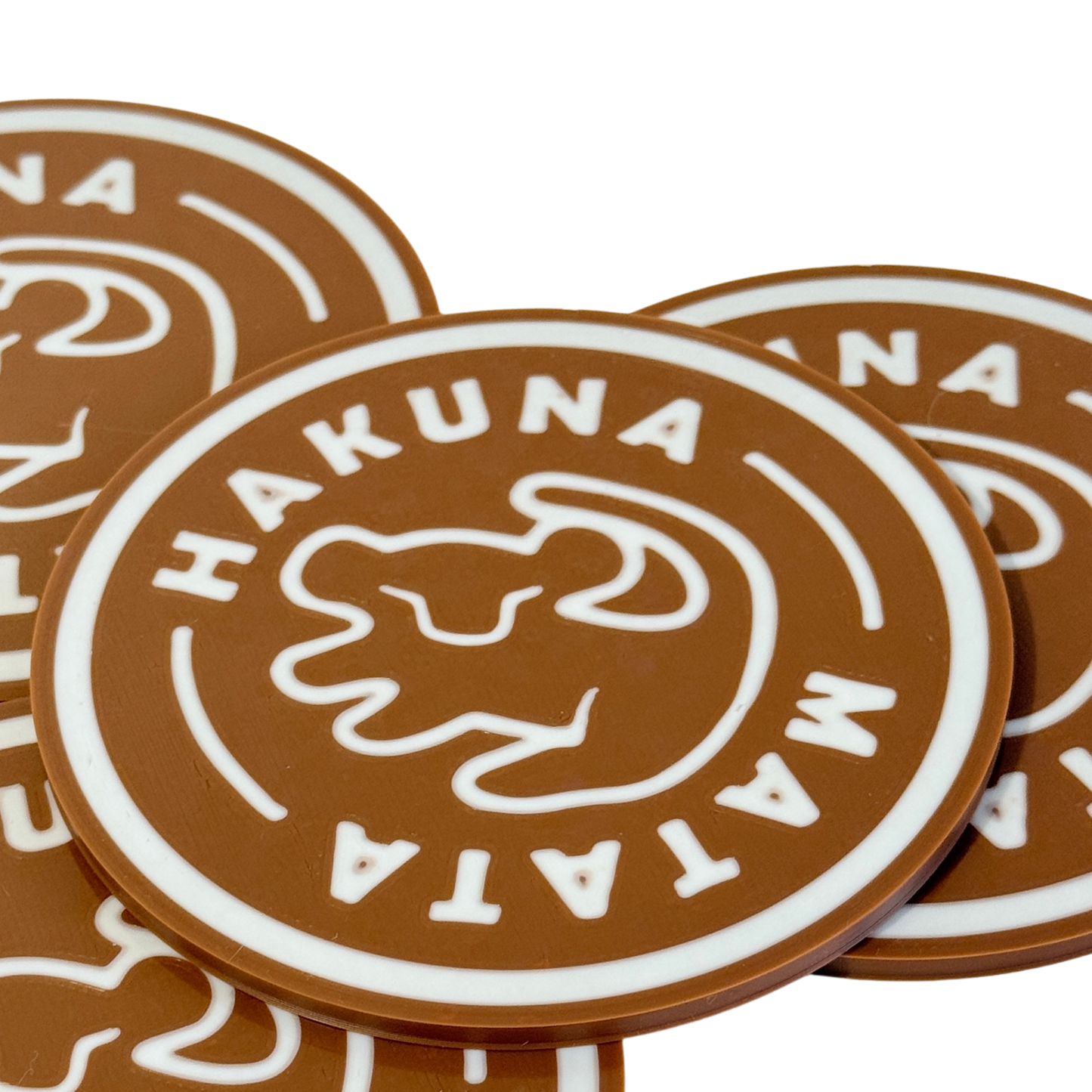 Set de 4 Posavasos Hakuna Matata – Impresos en 3D El Rey León
