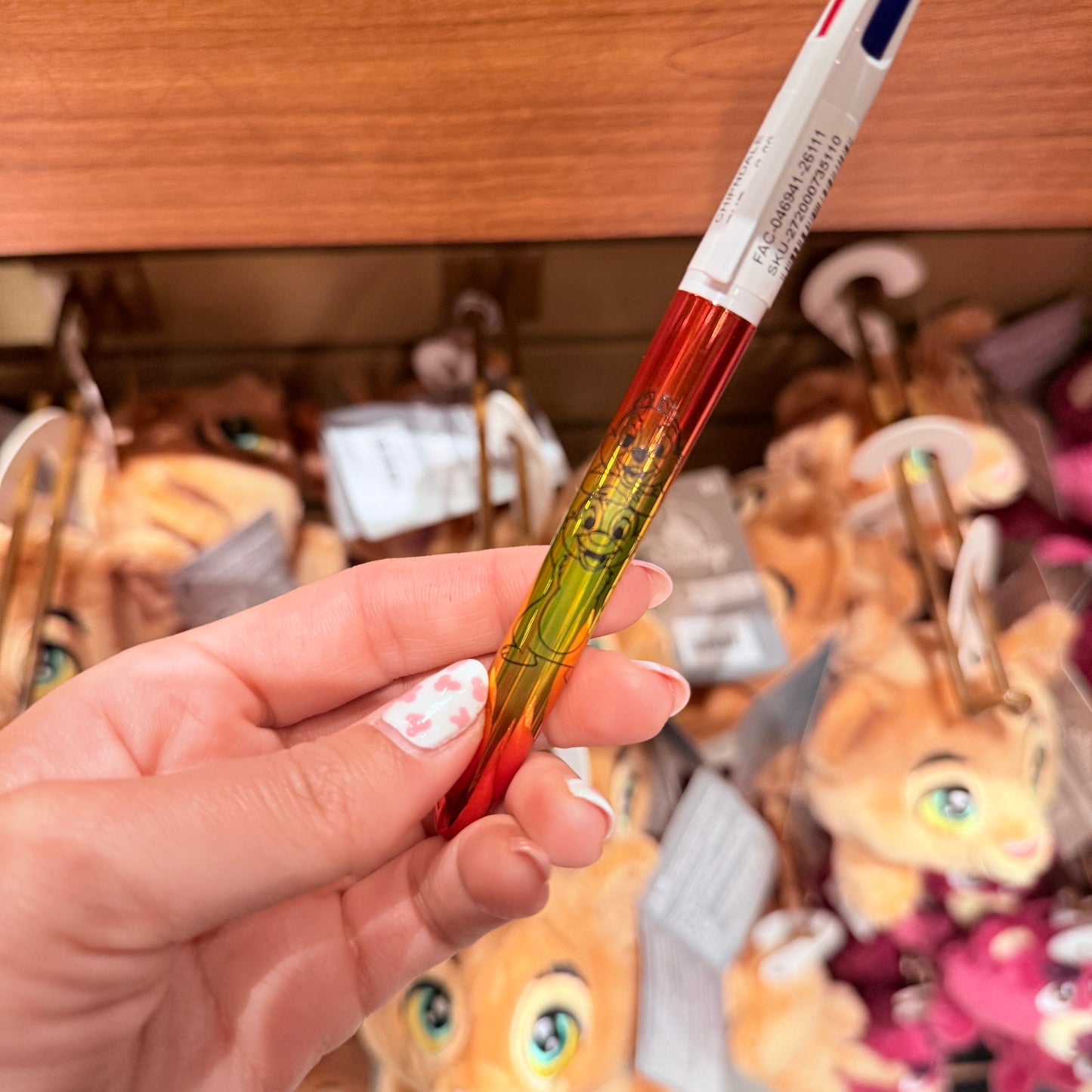 Boli Bic 4 colores Chip y Chop Ardillas Disneyland Paris