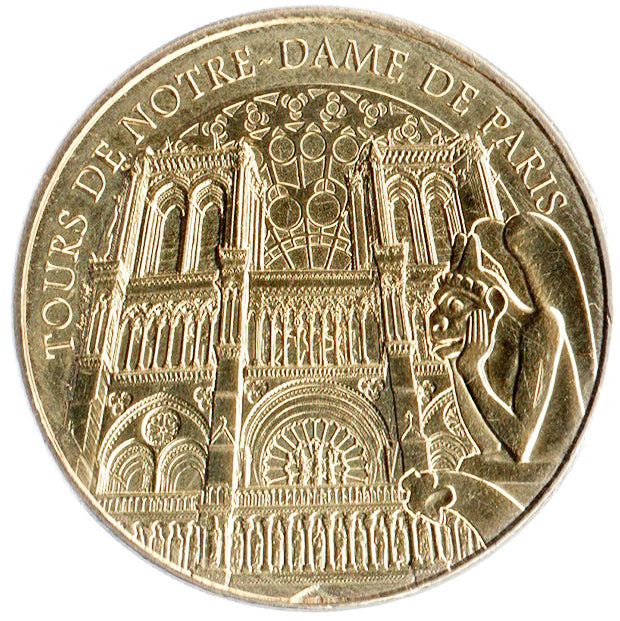 Moneda Torres de Notre Dame Gárgola París
