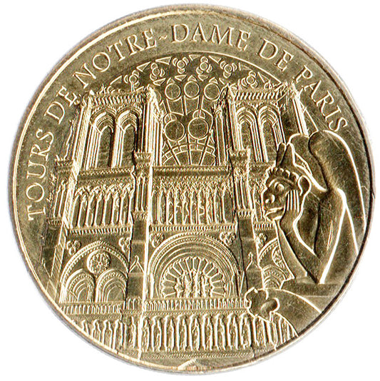 Moneda Torres de Notre Dame Gárgola París