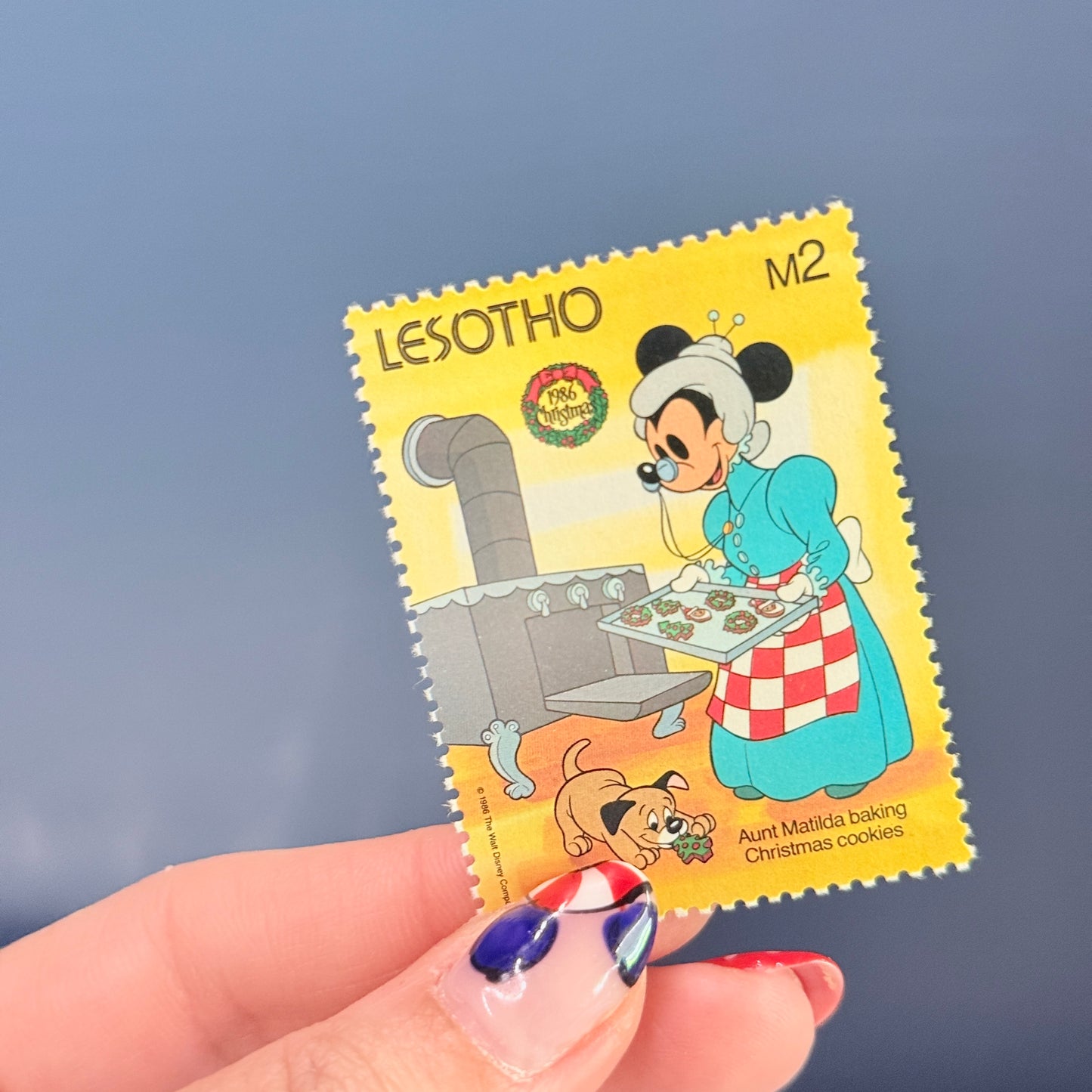 Set 4 sellos Disney Lesotho Mickey Minnie Mouse