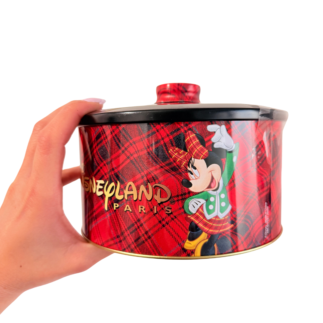 Caja lata metal Mickey Mouse y amigos Escocesa Disneyland Paris