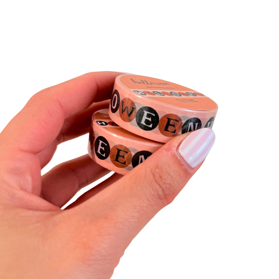 Washi tape Halloween Letras