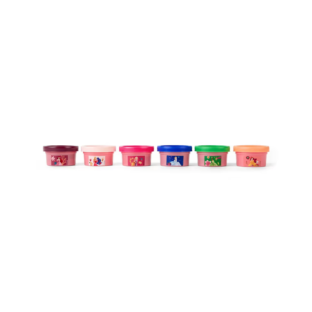 Caja 6 mini botes plastilina Princesas Disney
