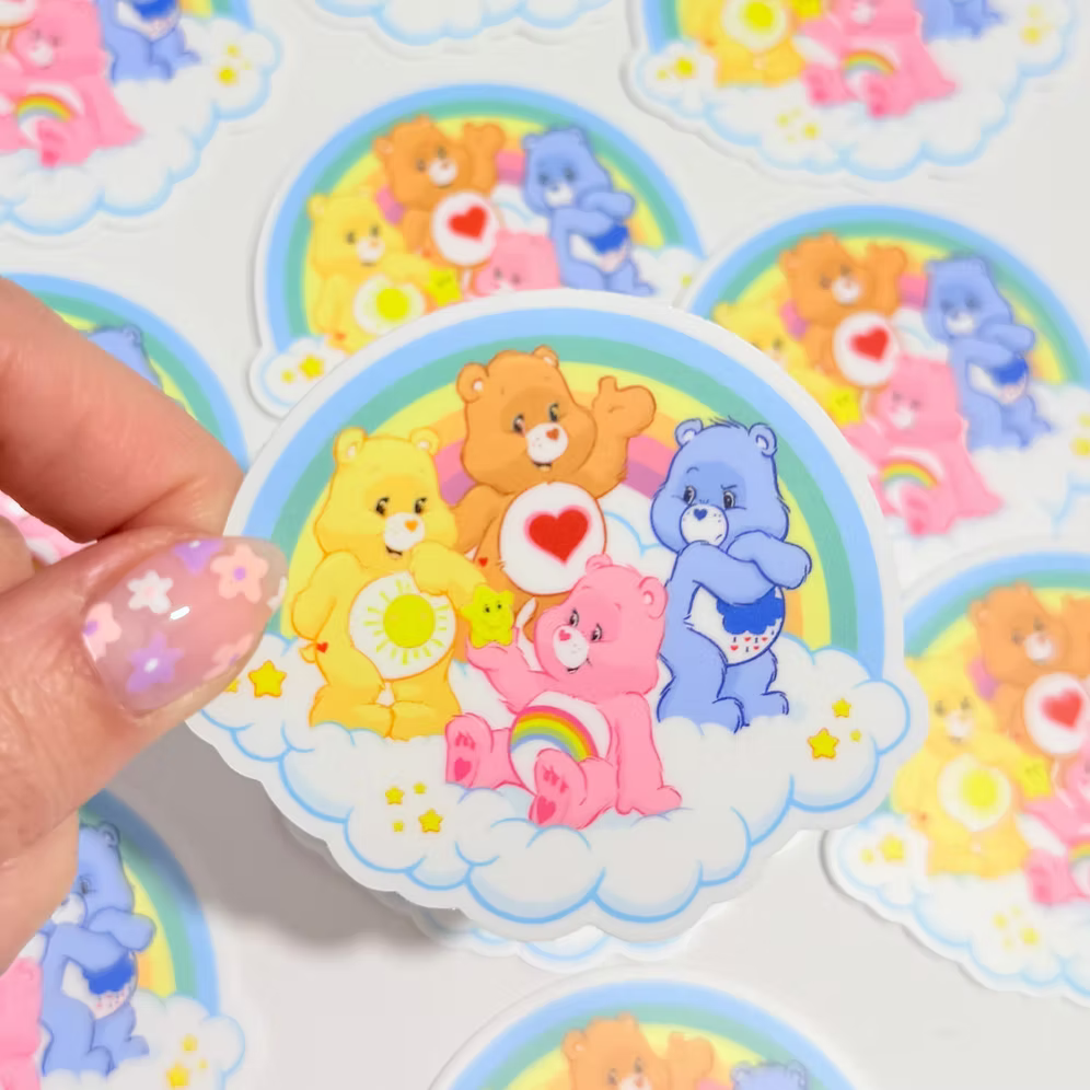 Pegatina Rainbow Osos Amorosos