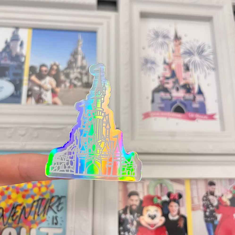 Pegatina Holografica Castillo Disneyland Paris