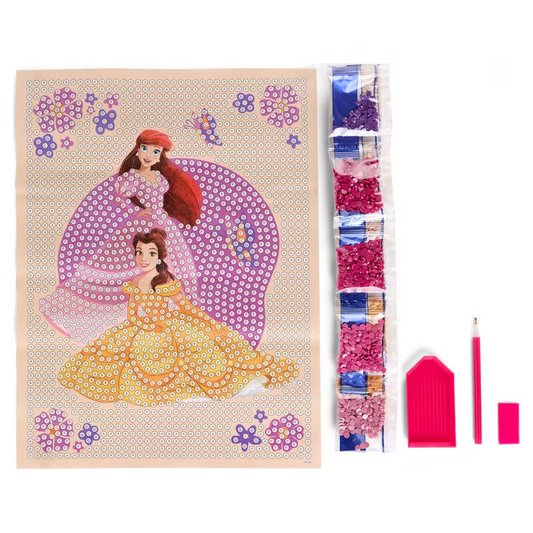 Pinta con diamantes Princesas Disney