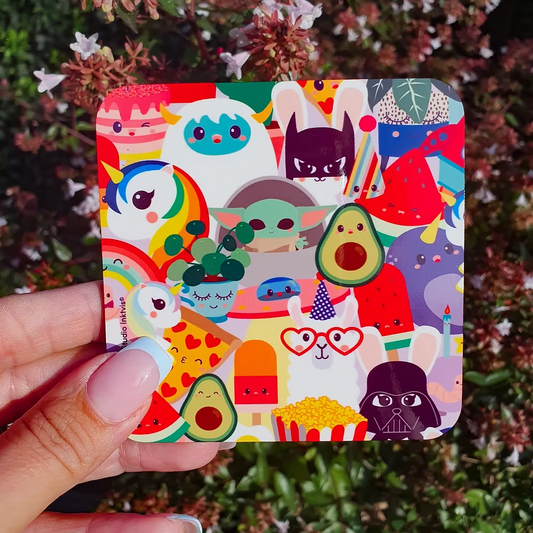 Posavasos Personajes Kawaii