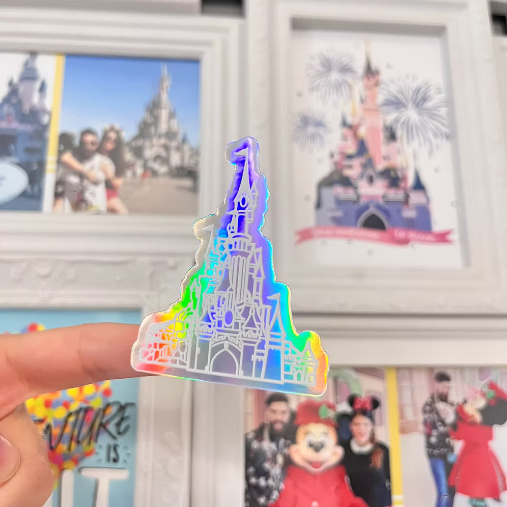 Pegatina Holografica Castillo Disneyland Paris