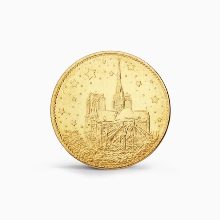 Moneda oficial catedral Notre Dame Paris
