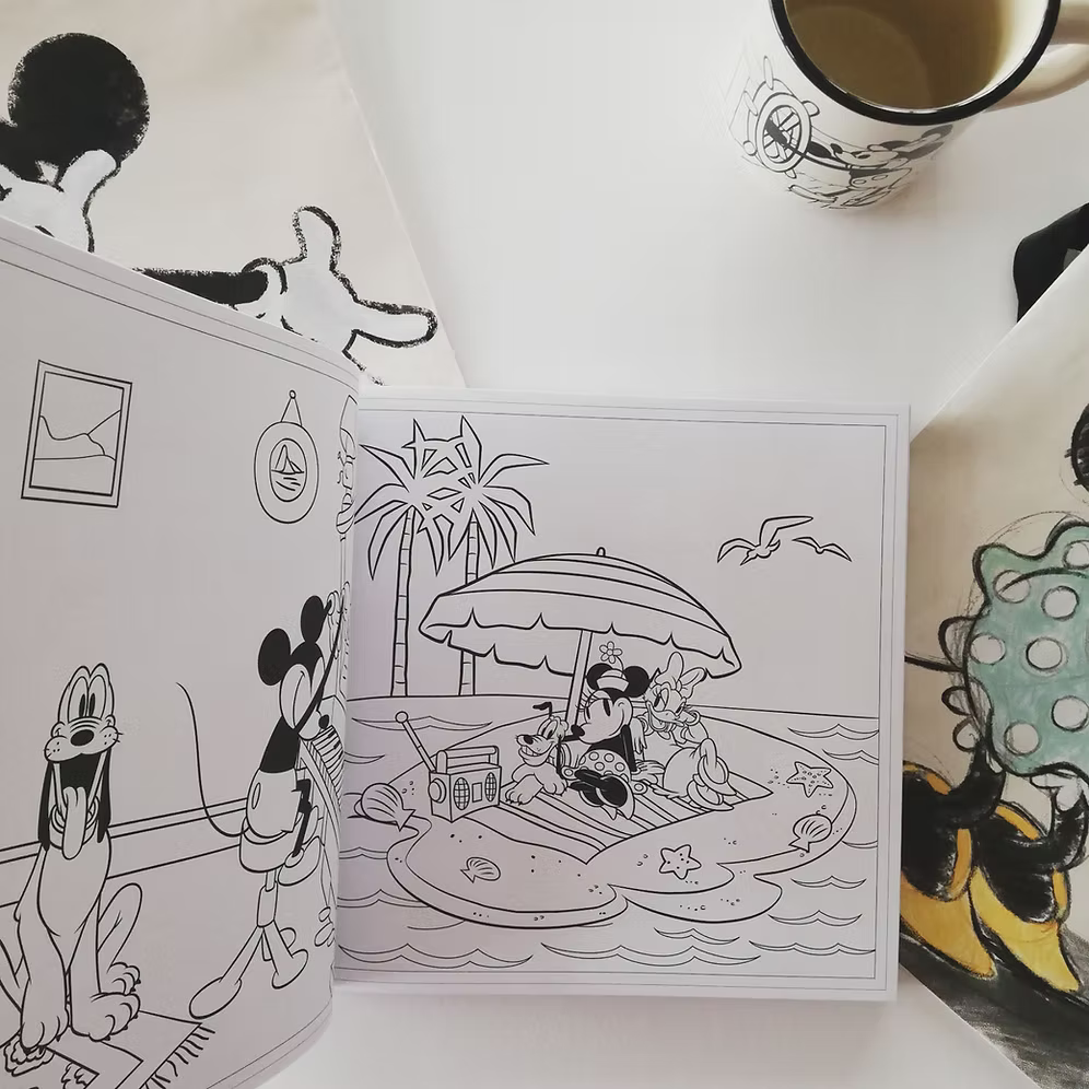 Libro para colorear Disney Vintage Arteterapia