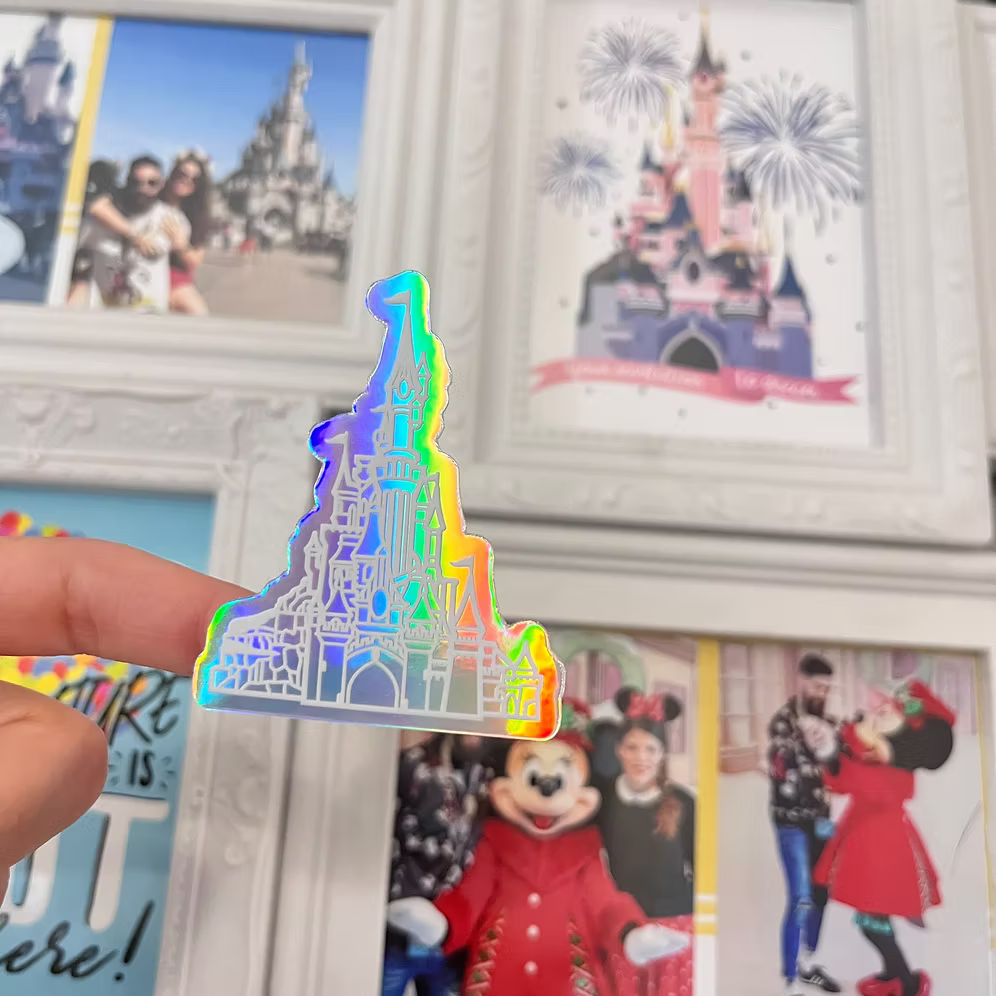 Pegatina Holografica Castillo Disneyland Paris