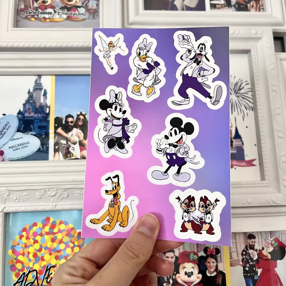 Hoja de Pegatinas 100 Aniversario Disney