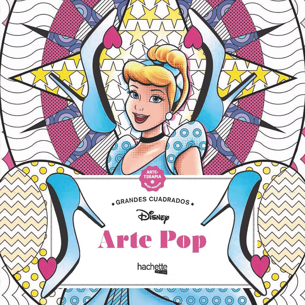 Libro para colorear Pop Art Disney Hachette Héroes