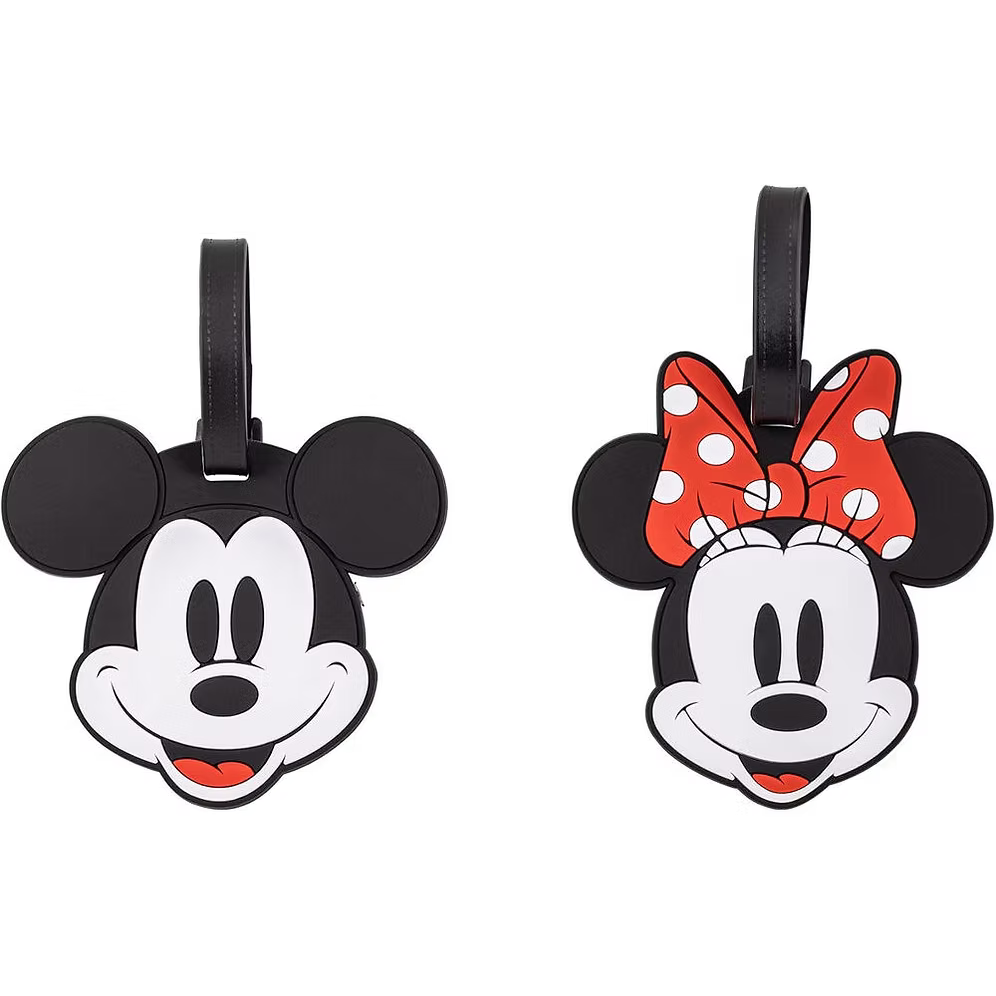 Set 2 Etiquetas Equipaje Mickey Minnie Mouse Disney