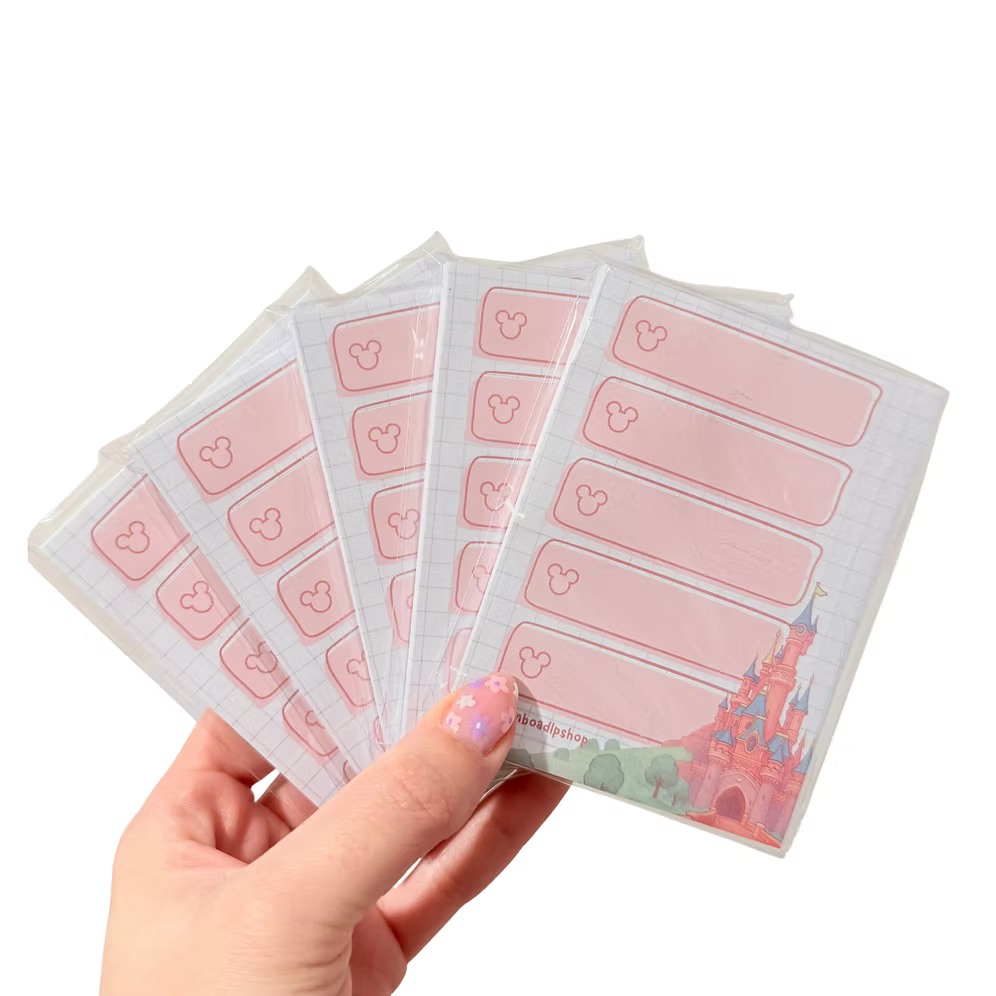 Notas Adhesivas Lista Castillo Disneyland Paris