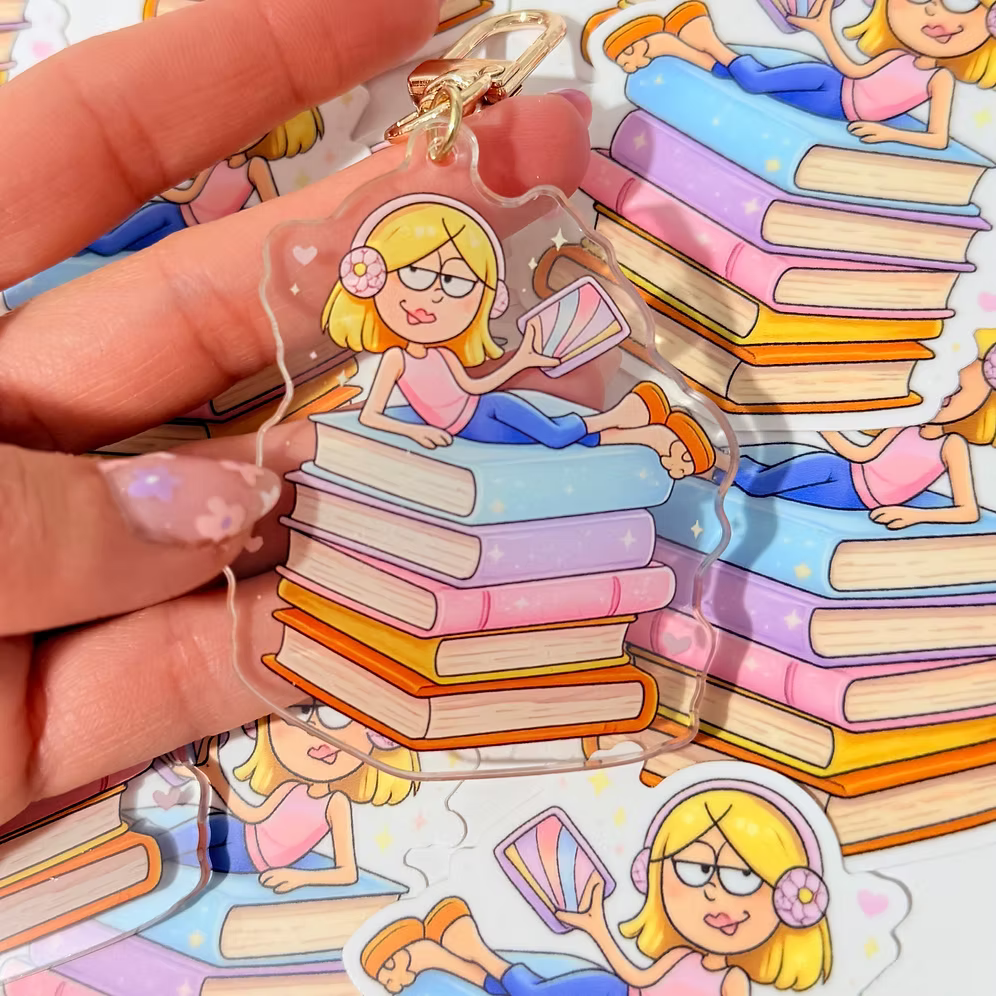 Llavero y pegatina Lizzie McGuire Books