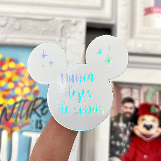 Pegatina Nunca dejes de soñar Mickey Mouse