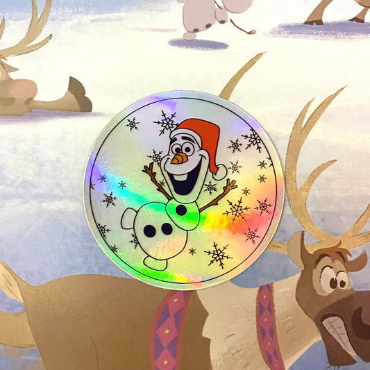 Pegatina holografica Olaf Frozen