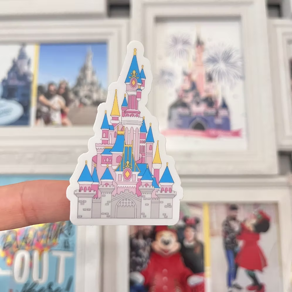 Pegatina Pastel Castillo Disneyland Paris