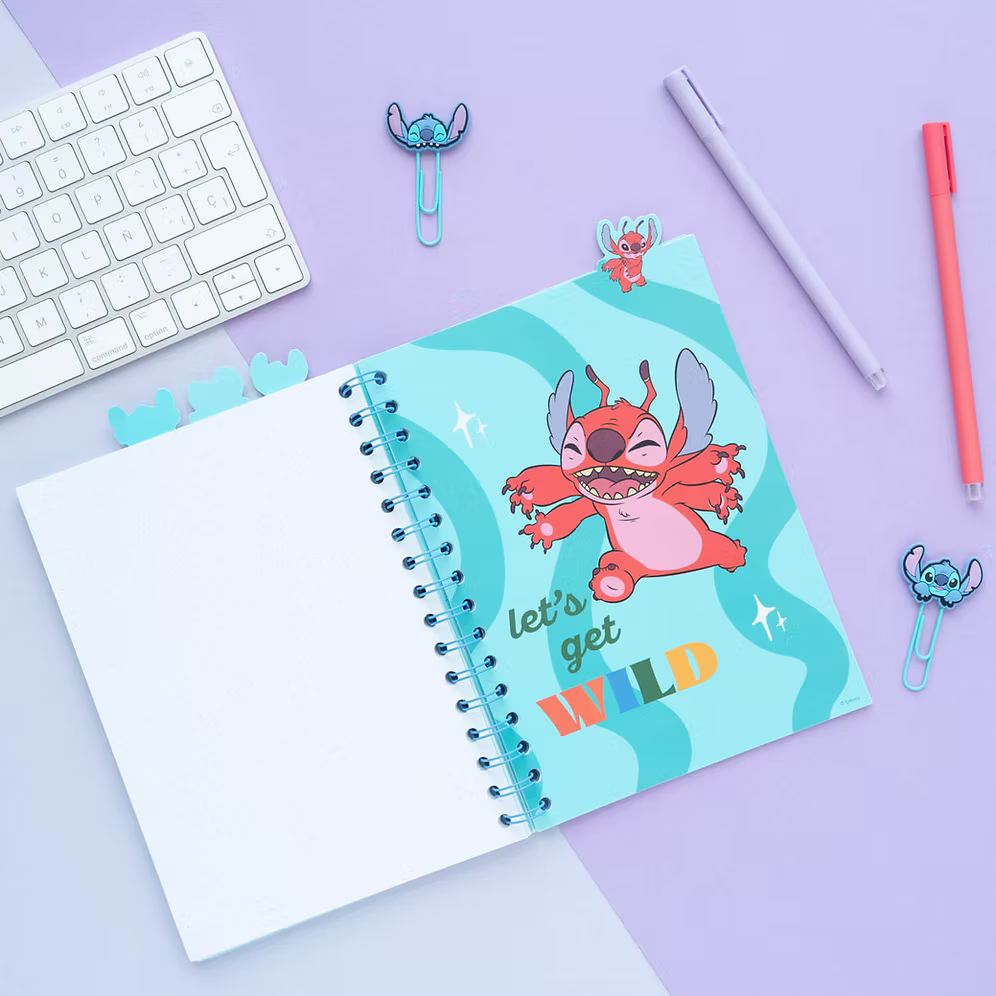 Cuaderno A5 Stitch Waves Disney