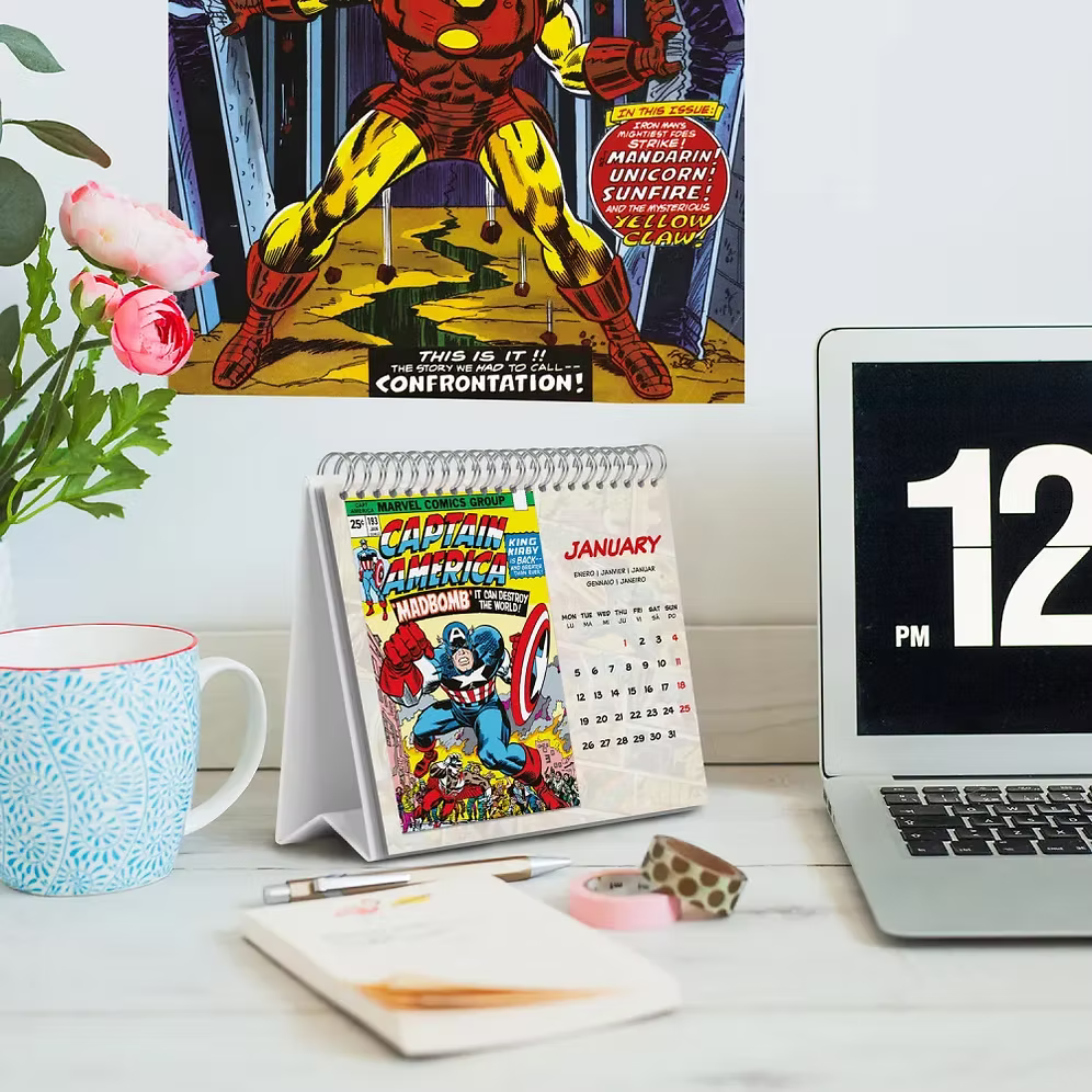 Calendario de escritorio Marvel 2026