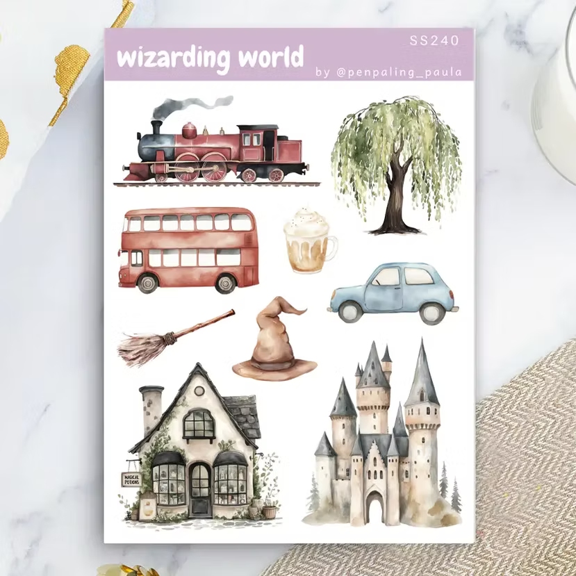 Pack Hojas de pegatinas Wizarding World Harry Potter
