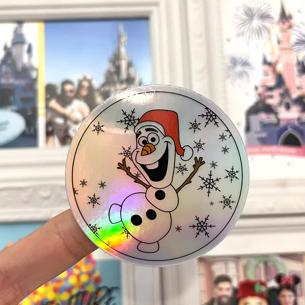 Pegatina holografica Olaf Frozen