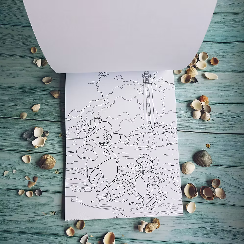 Libro para colorear Mares y océanos Disney Arteterapia