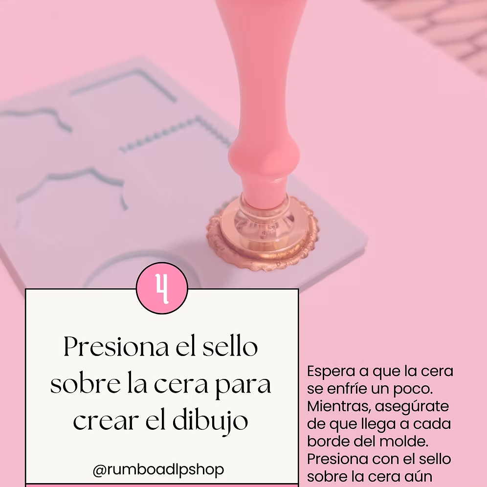 Sello Lacre Corazones Wax Seal