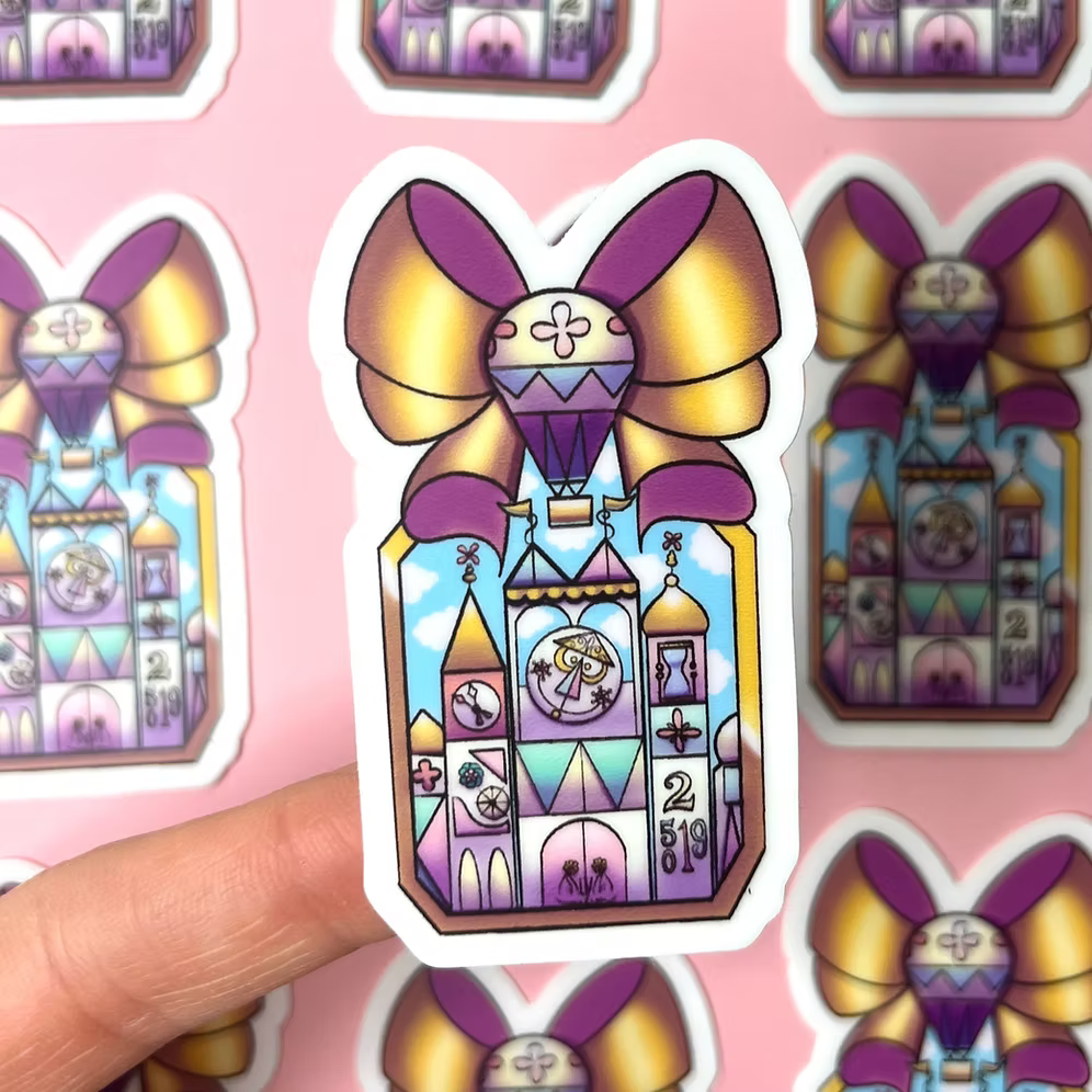 Pegatina Atraccion It's a Small World Paris