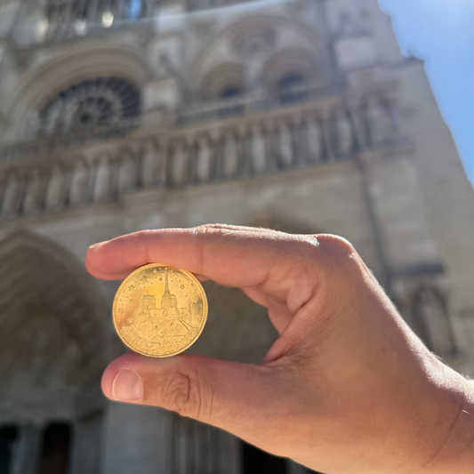 Moneda oficial catedral Notre Dame Paris