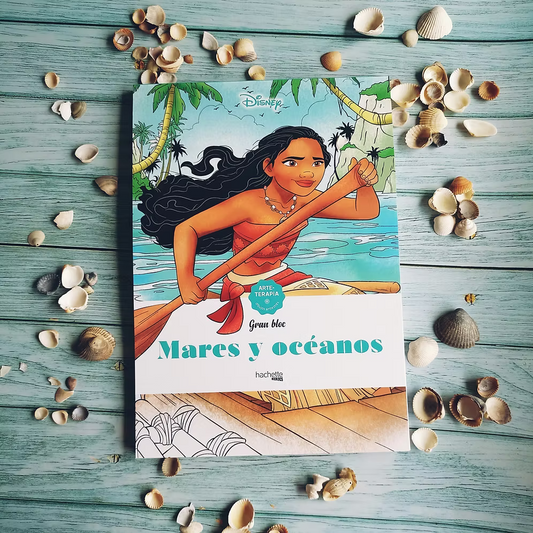 Libro para colorear Mares y océanos Disney Arteterapia