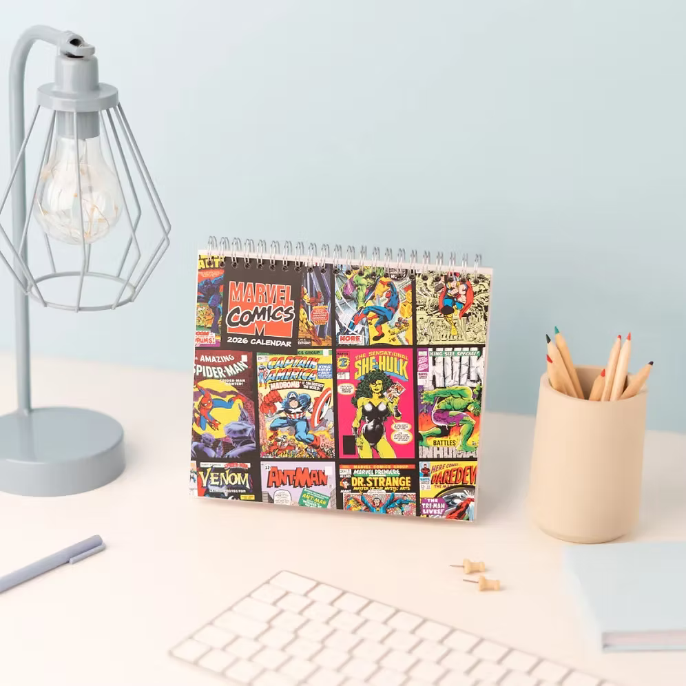 Calendario de escritorio Marvel 2026
