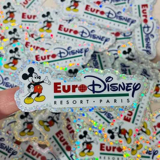 Pegatina glitter EuroDisney Mickey Mouse