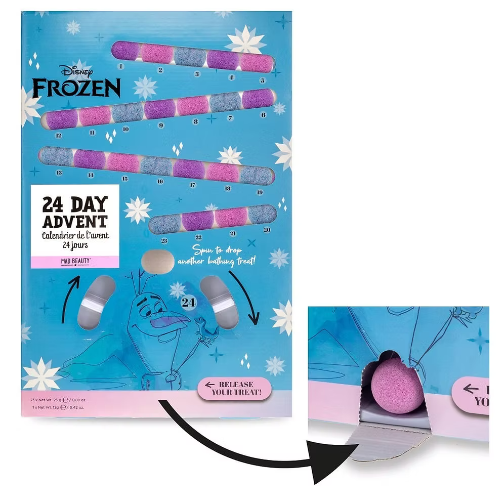 Calendario de Adviento bombas baño Frozen Disney