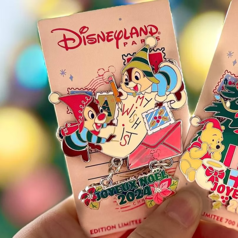 Pin Navidad Chip y Chop Disneyland Paris