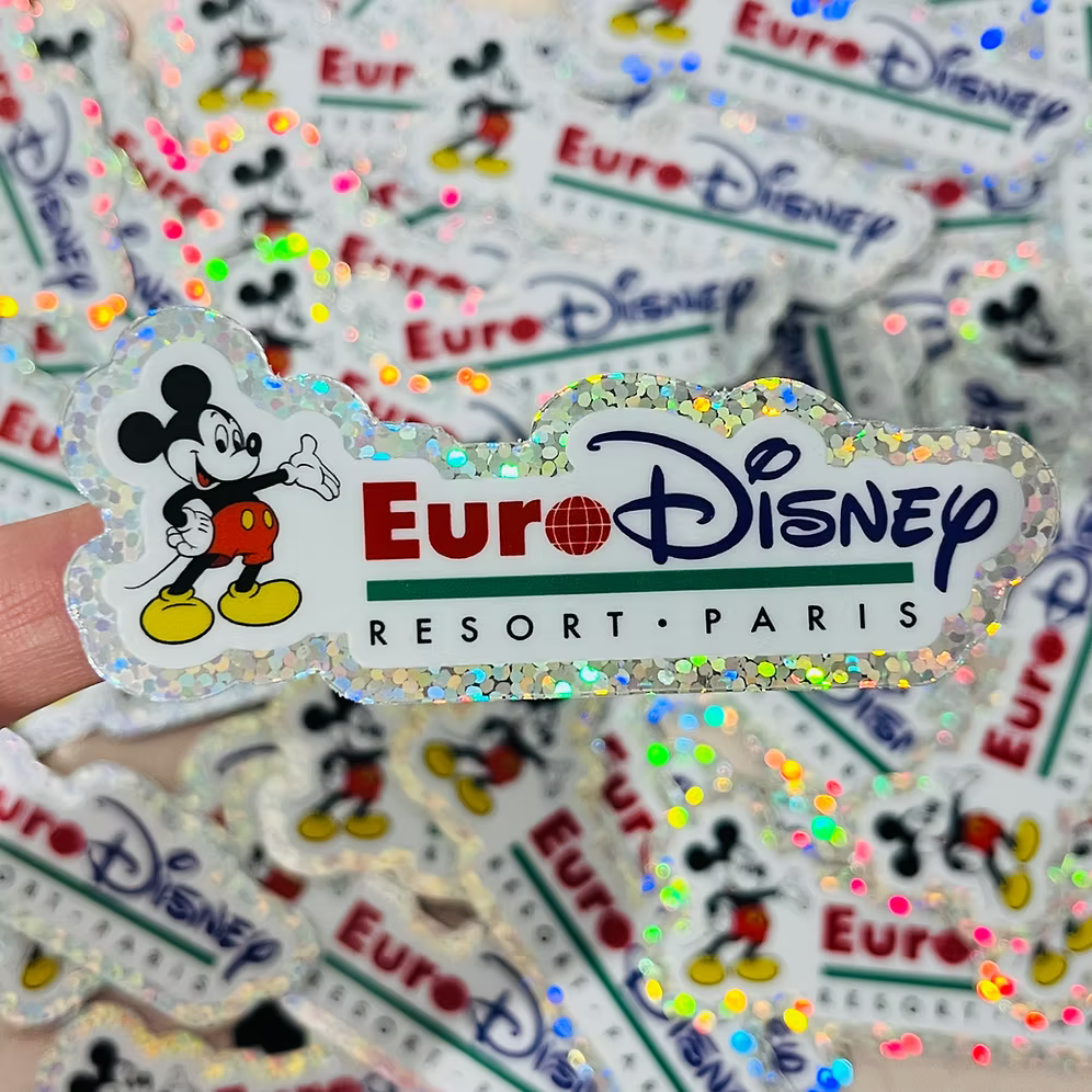 Pegatina glitter EuroDisney Mickey Mouse