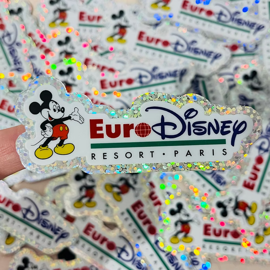 Pegatina glitter EuroDisney Mickey Mouse