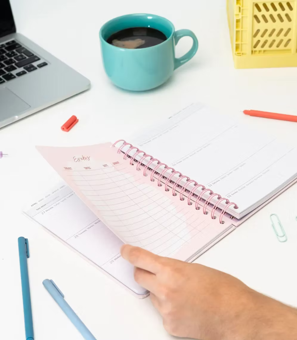 Agenda 2026 semana vista Paris watercolor