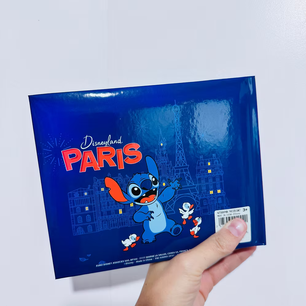 Set Libro de firmas y fotos azul Disneyland Paris